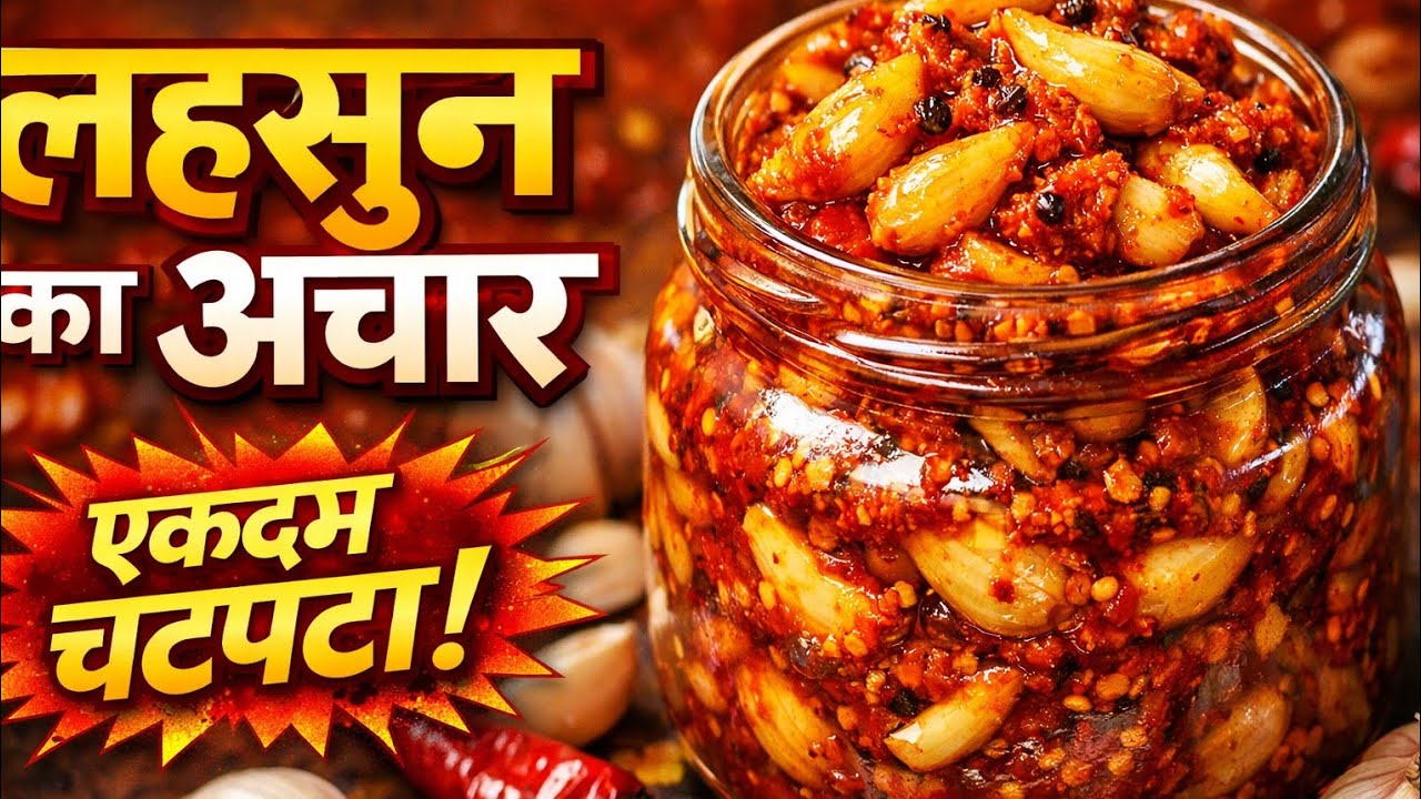 लहसुन का अचार — स्वाद का तड़का, सेहत का सहारा  हर निवाले में चटपटा जादू, दादी माँ वाला असली प्यार