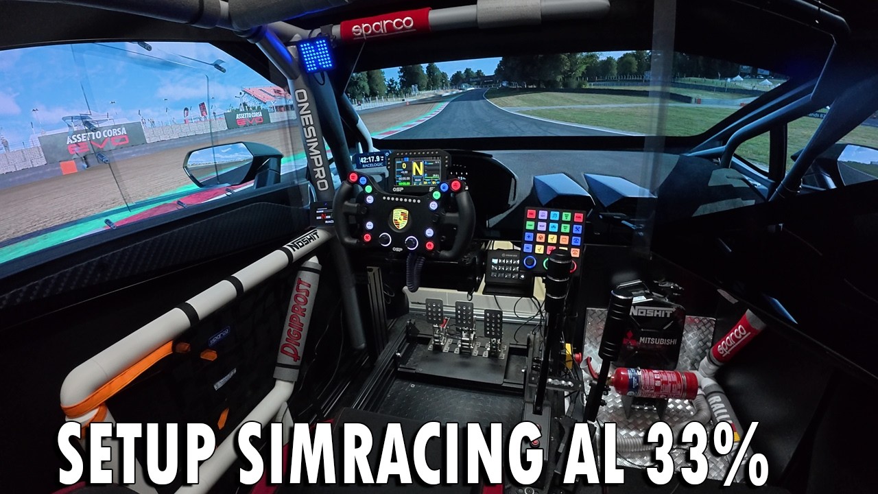 SETUP SIMRACING al 33%  - No os podeis imaginar la brutalidad de este simulador