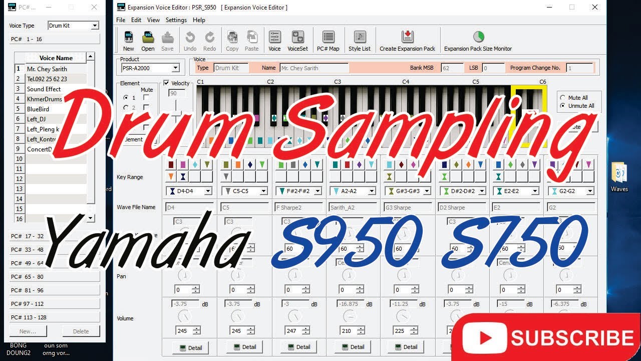 How to create drum sampler for Yamaha PSR S950 - How to create sampler for Yamaha PSR S950
