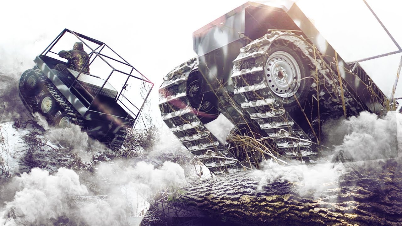 Simplest but crazy tracked ATV Dobrinya!