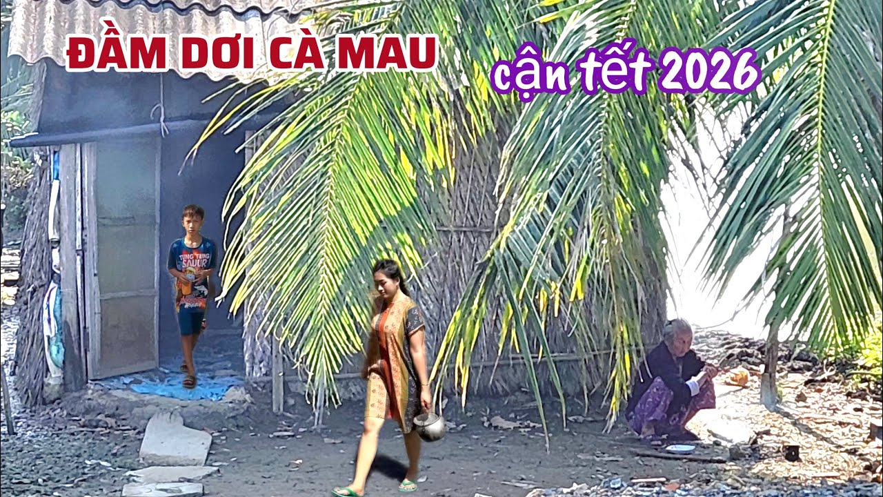 Tôm Sú Trúng Mùa, Chợ Quê Nhộn Nhịp, Vùng Quê Yên Ả Bình Dị Ngày Cận Tết Tại Xã Đầm Dơi Cà Mau 2026