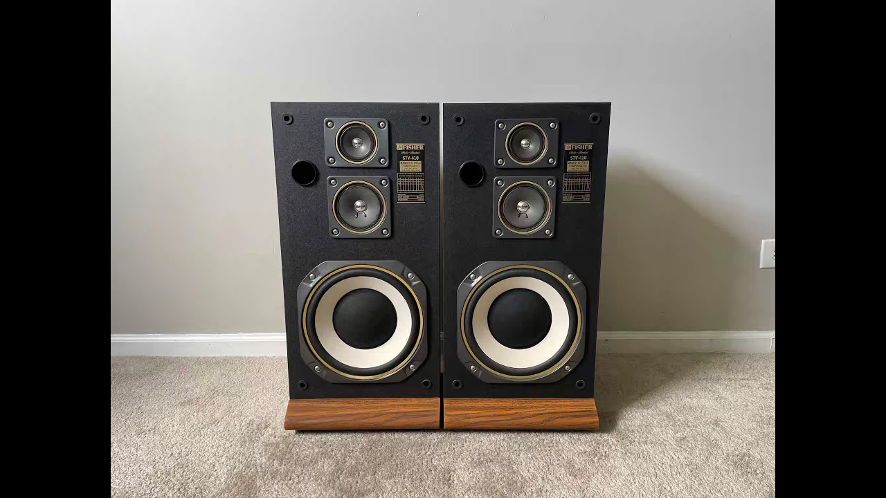 Fisher STV-410 3 Way Home Floor Standing Speakers