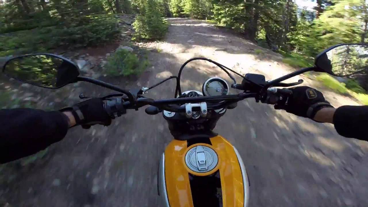 Ducati Scrambler in the Colorado Rockies rough ride