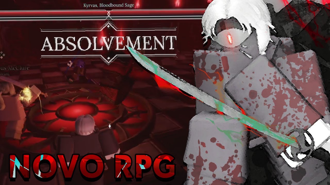 NOVO RPG?! Vencendo MASMORRAS e Ficando mais FORTE no Absolvement do Roblox!