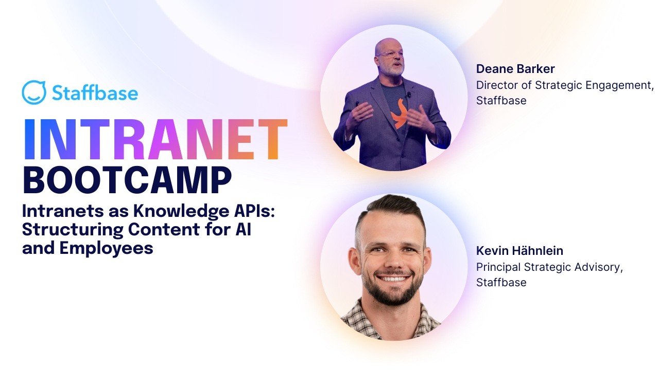 Intranets as Knowledge APIs: Structuring Content for AI and Employees