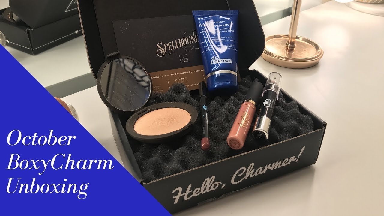 October 2017 BoxyCharm Unboxing and Review | Brett Guy Glam Try On and First Impressions