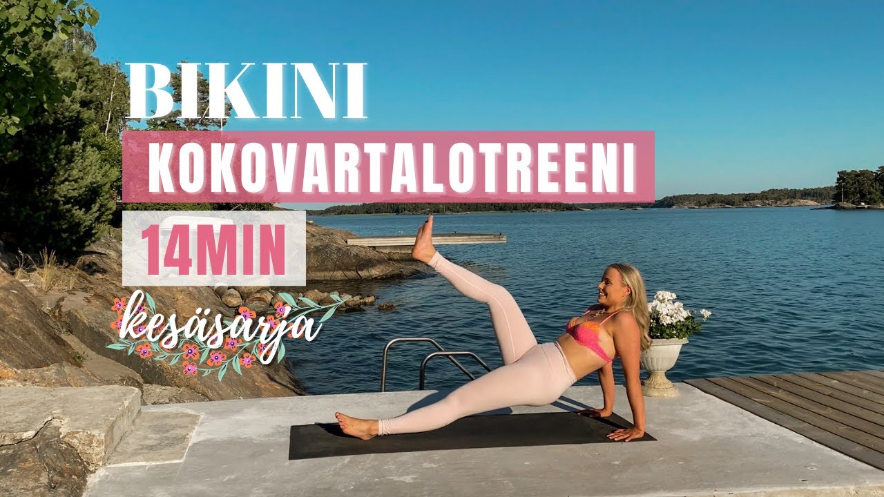 KEHONPAINOTREENI KOTONA - BIKINI KOKOVARTALOTREENI || kesäsarja