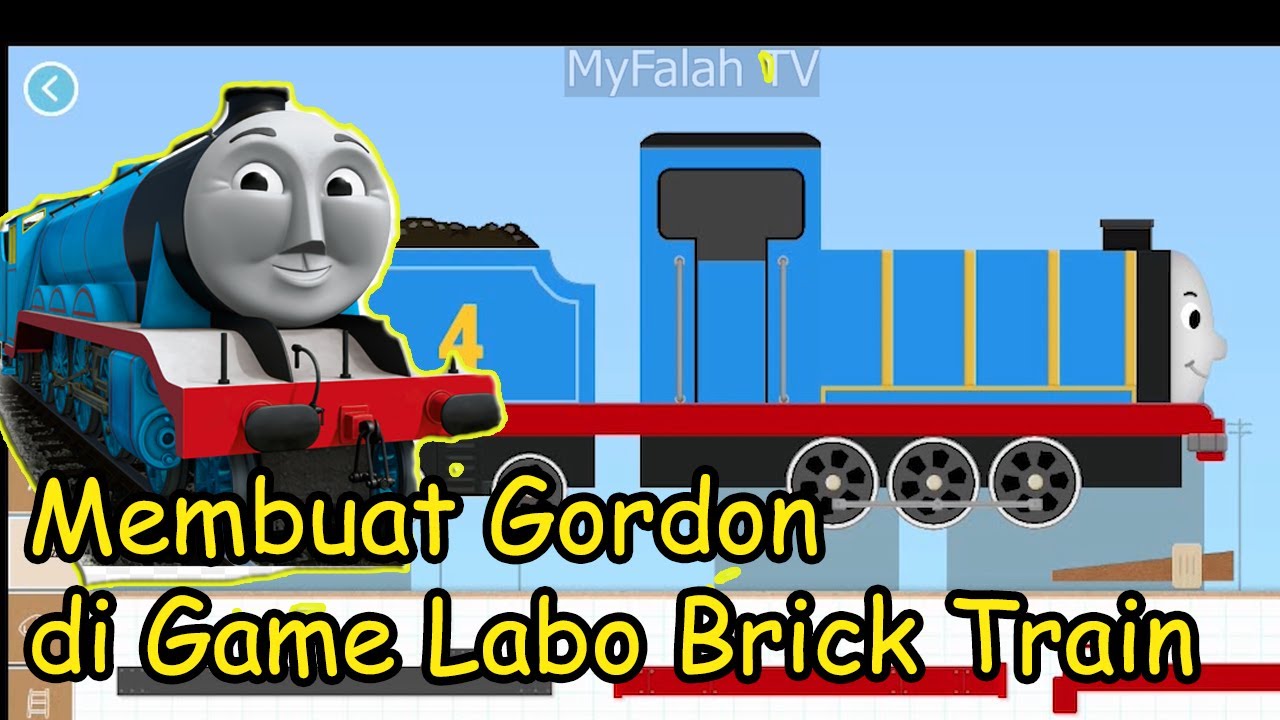 Membuat Kereta Gordon di Game Labo Brick Train