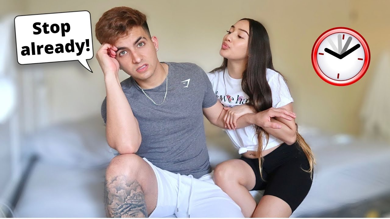 I KISSED MY BOYFRIEND EVERY MINUTE OF THE DAY!! *HE GOT ANNOYED*