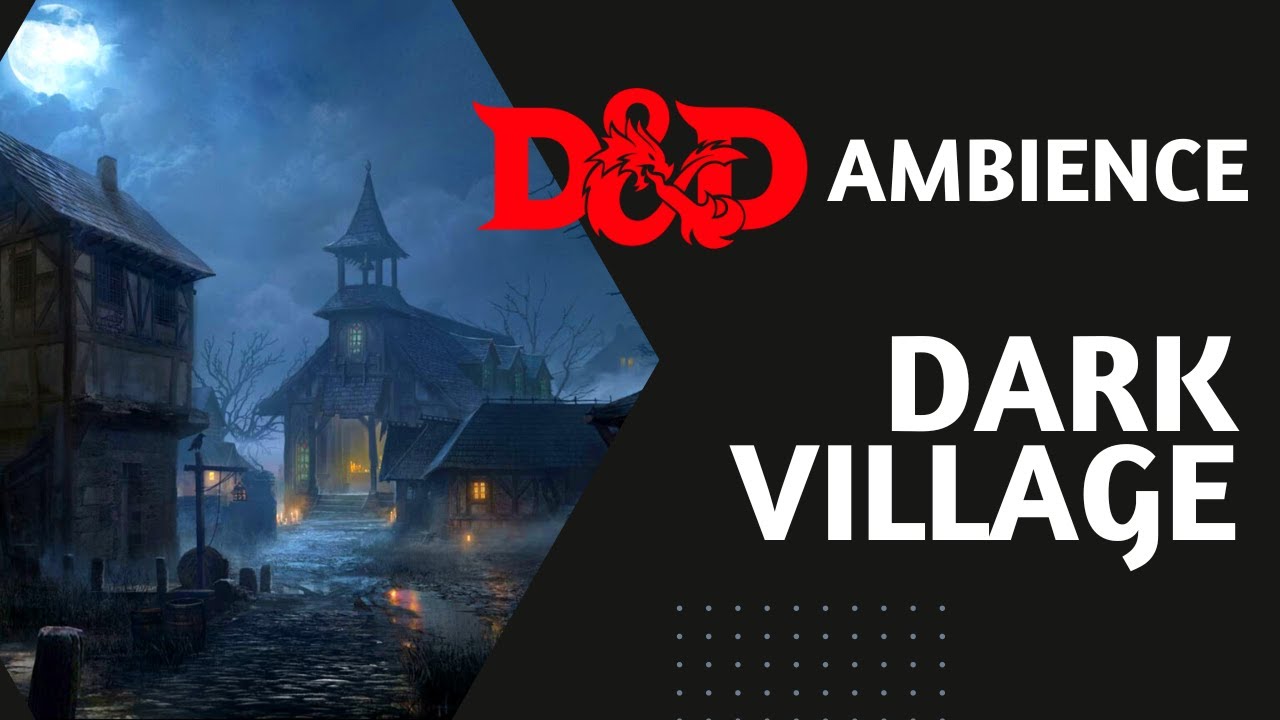 Night in a Dark Village | D&D Ambience | Fantasy Background