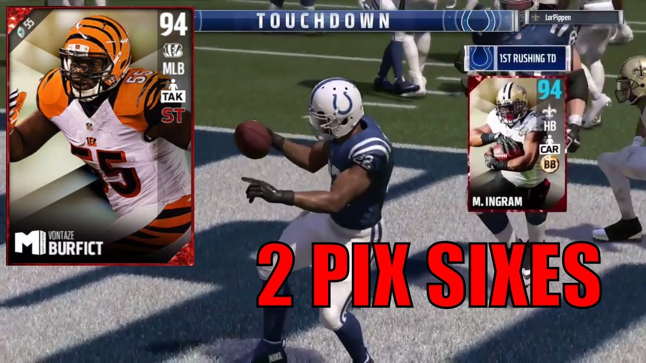WE GOT 93 MARK INGRAM AND 94 VONTAZE BURFICT! MADDEN 17 ULTIMATE TEAM ONLINE GAMEPLAY