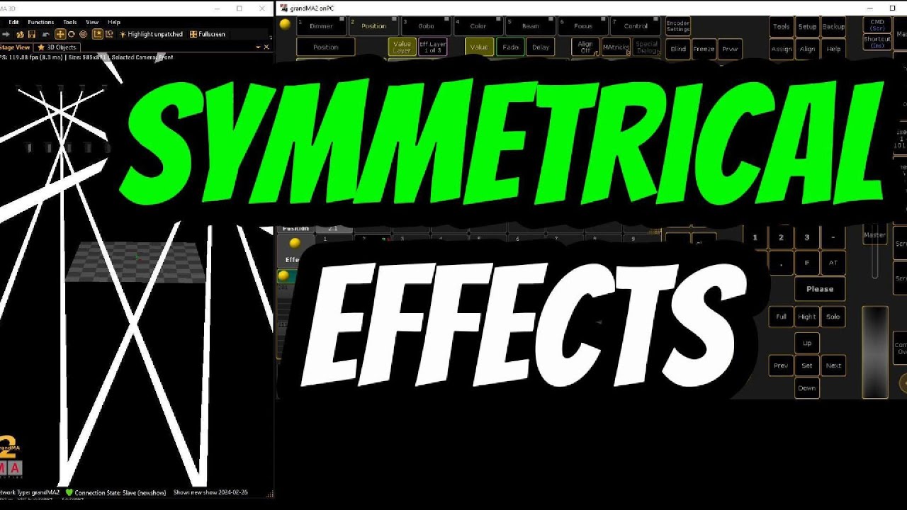 COMO CREAR EFECTOS SIMETRICOS EN GRANDMA2