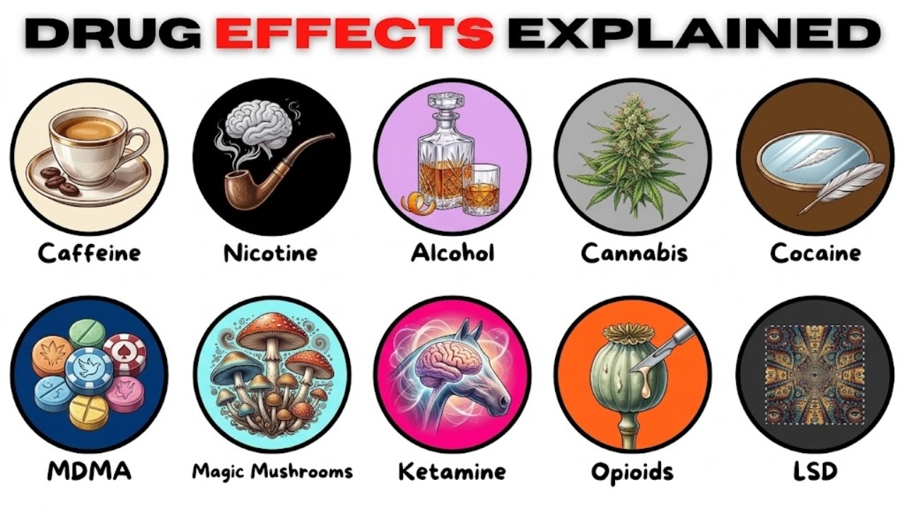 Every Drug & It's Effect Explained In 14 Mins | Mr Poeo