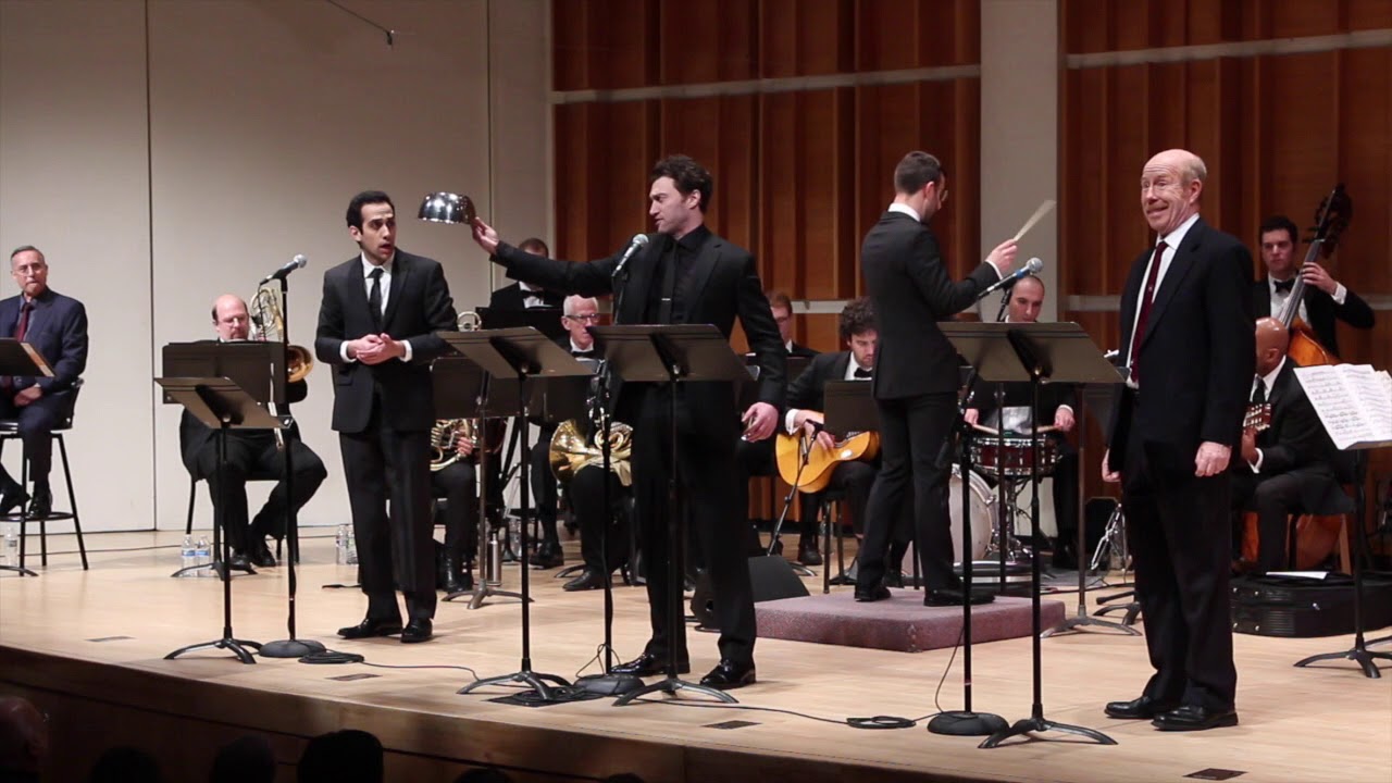 MAN OF LA MANCHA - Barber's Song/Golden Helmet of Mambrino - George Abud & Bryce Pinkham