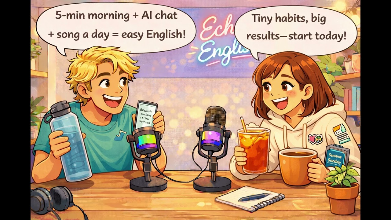 10 Small English Habits for 2026 | Echo English | Learn English Without Stress 🗣️✨#EchoEnglish