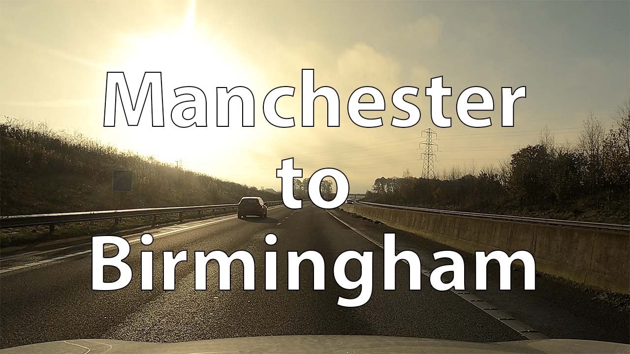 [4K] Driving from Manchester to Birmingham (UK)