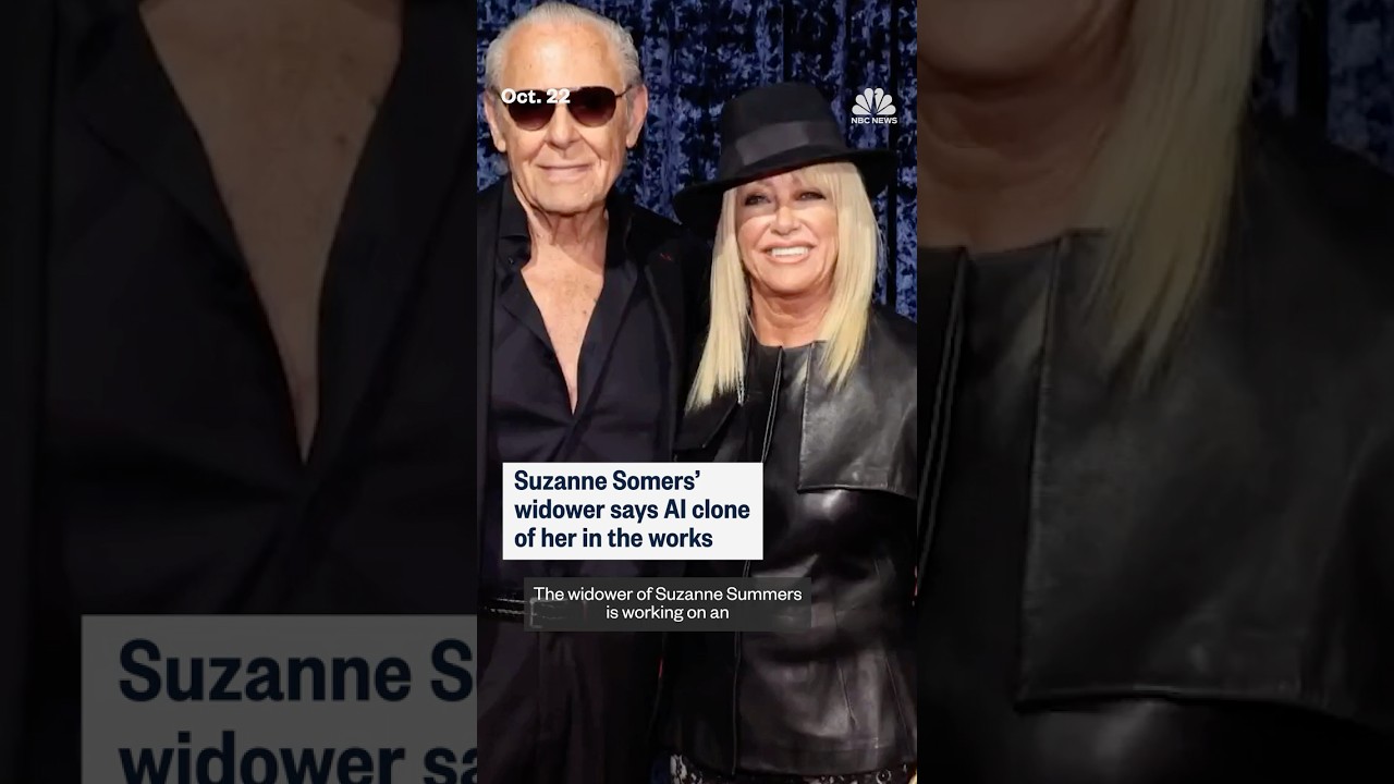 Suzanne Somers' widower says AI clone of her in the works