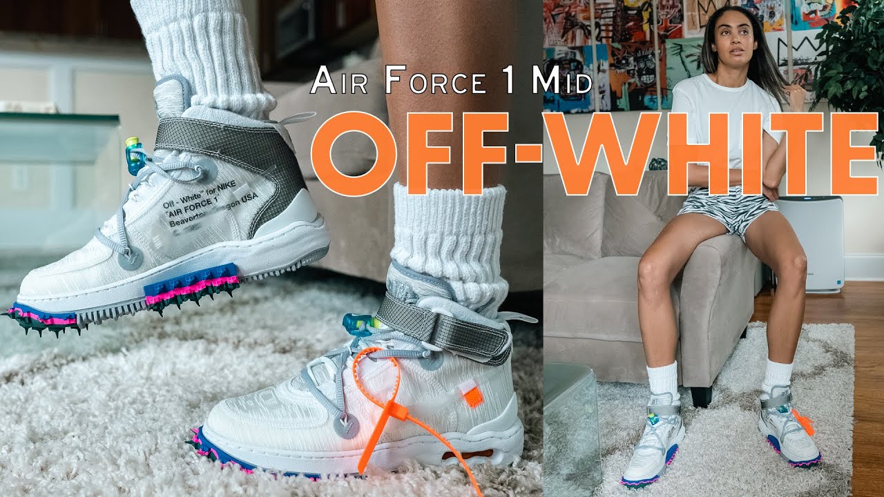 An Air Force 1 like NO OTHER!  Nike x Off White Air Force 1 Mid On Foot Review and How to Style