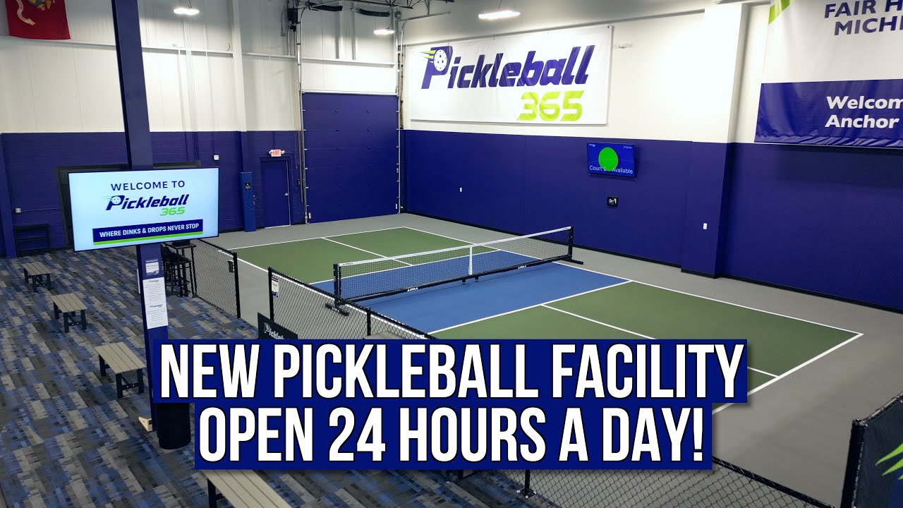 Полностью автоматизированный завод Pickleball 365 открыт 24 часа в сутки в Фэр-Хейвене, штат Мичи...