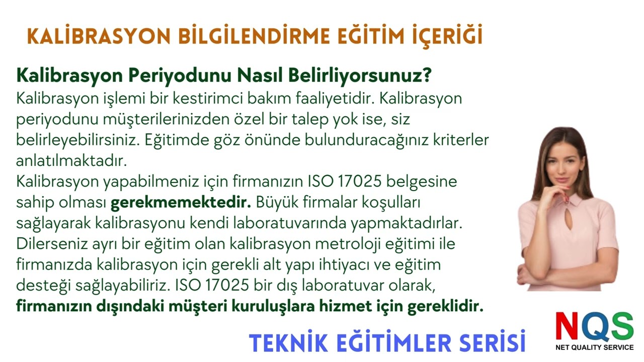 KALİBRASYON KABUL KRİTERİ EĞİTİMİ