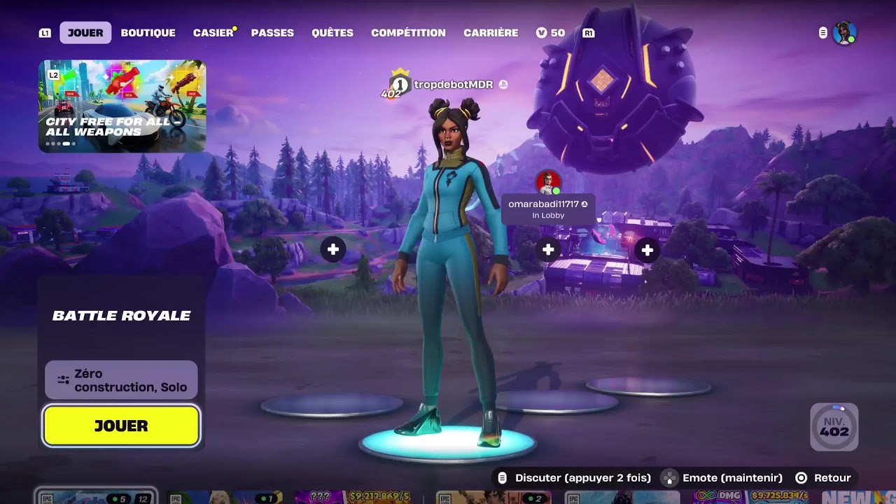 Fortnite_ zéro construction classe UNREAL