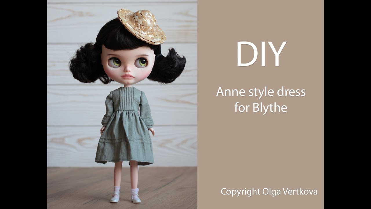 DIY Anne dress for Blythe/Paola Reina/ Платье в стиле Энн для Блайз/Паола Рейна