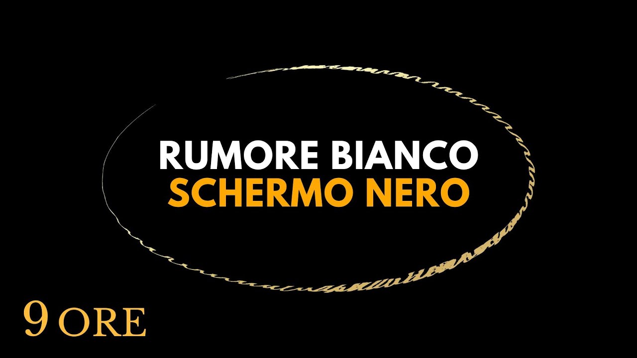 9 Ore Rumore Bianco Condizionatore per Dormire Profondamente - Schermo Nero