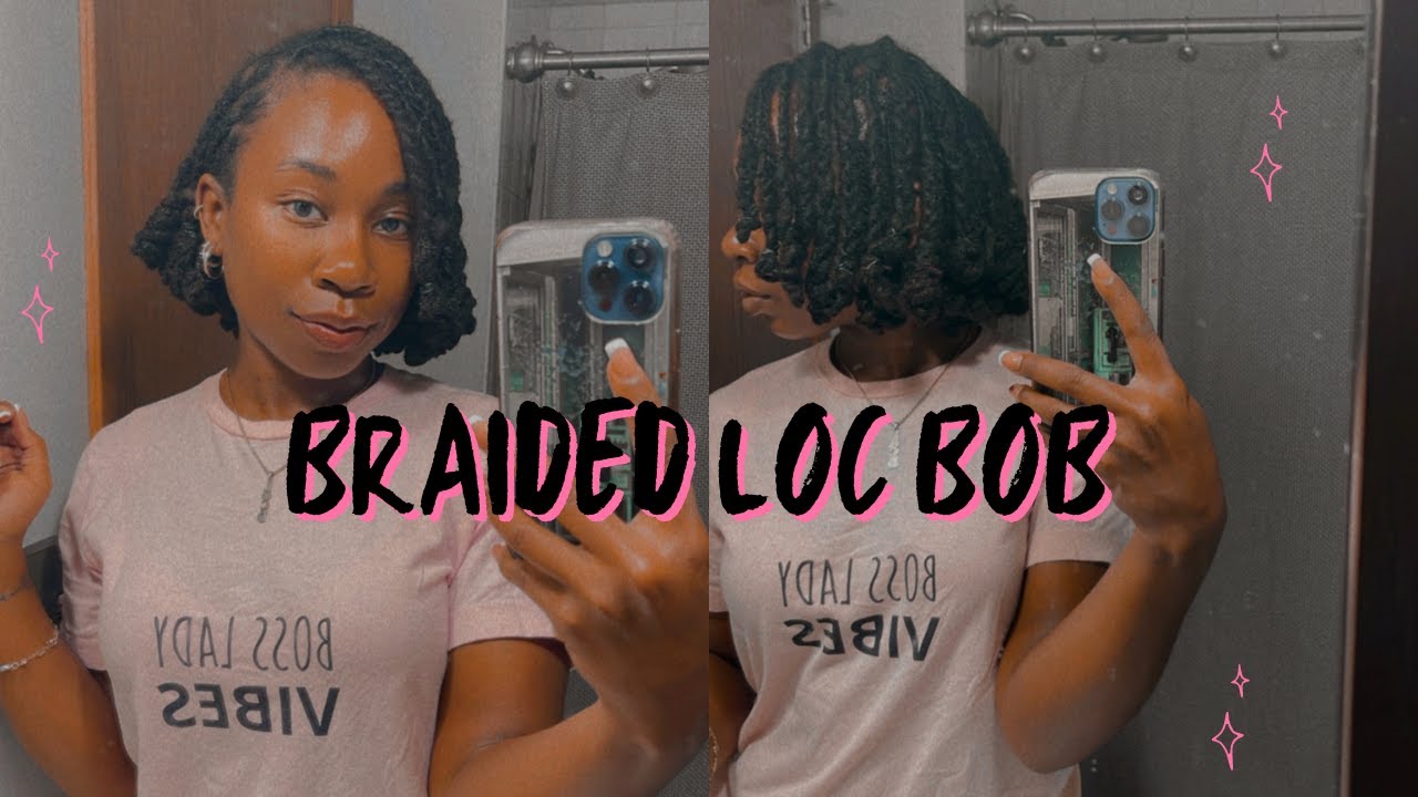HOW TO BRAIDED LOC KNOT BOB TUTORIAL