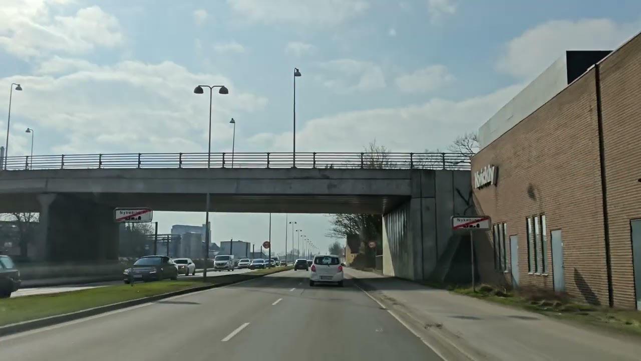 Quiet Countryside in Denmark – Day Drive. Nykøbing F to Sundby. 4K