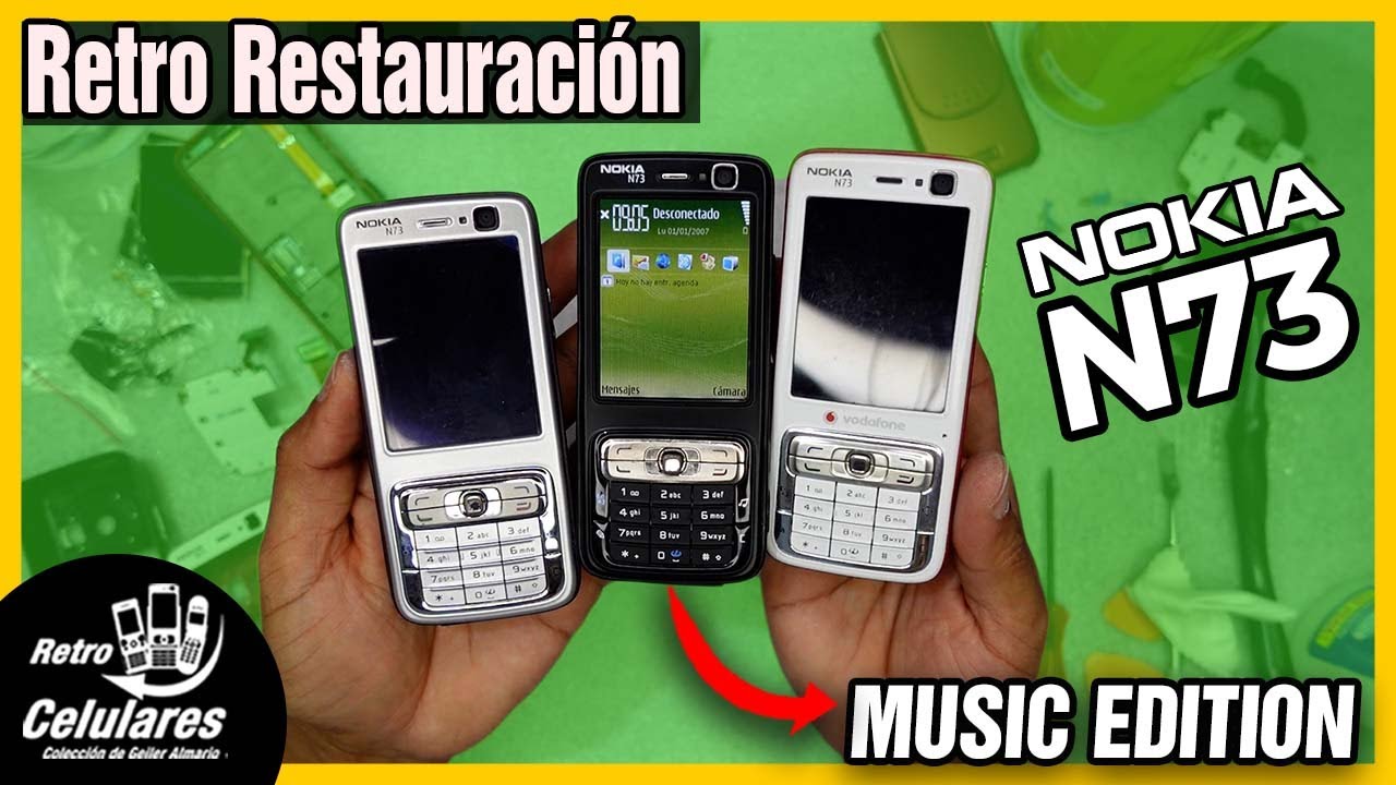 Nokia N73 Music Edition Retro Restauración, Vinotinto y Gris Plata | Retro Celulares