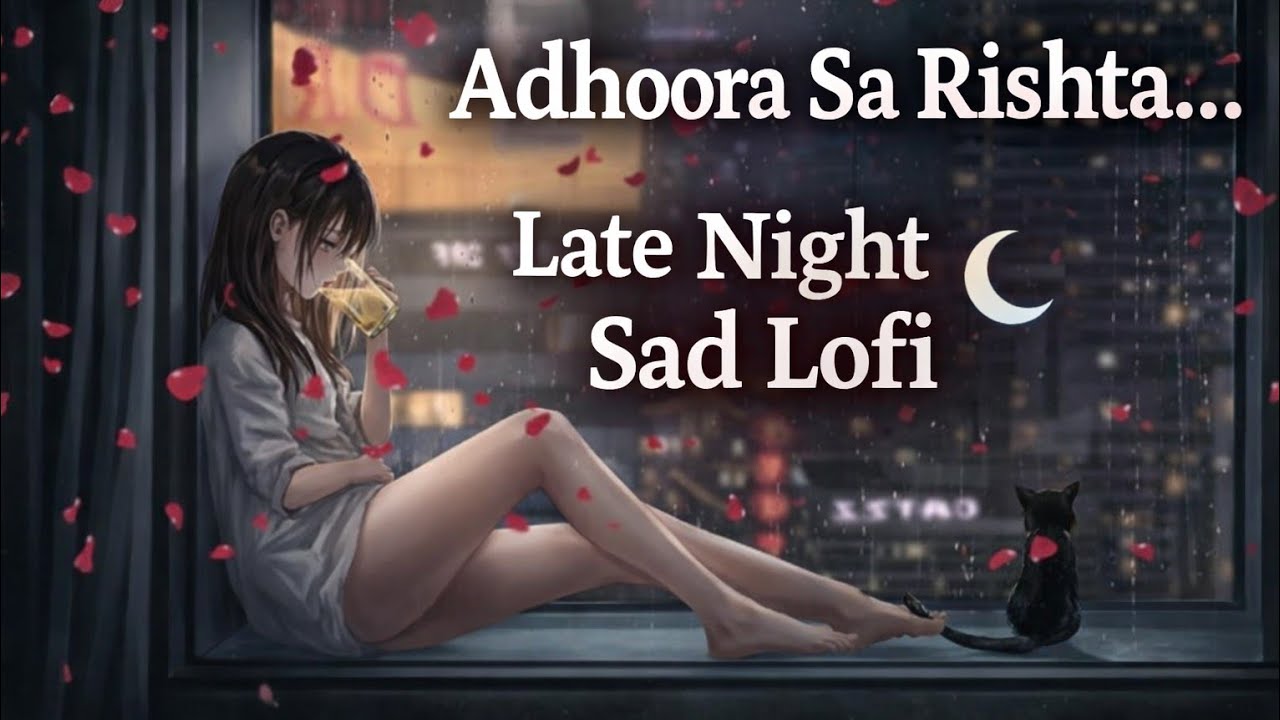 Adhoora Sa Rishta 💔 | Late Night Sad Lofi Song 🌙 | Emotional Hindi Lofi | Broken Heart Vibes#SadLofi