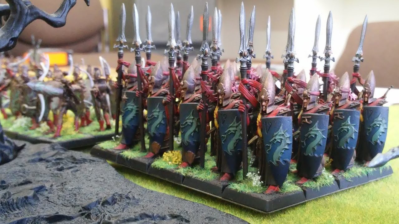 Kings of War Elfy vs Krasnoludy - Battle Report #1