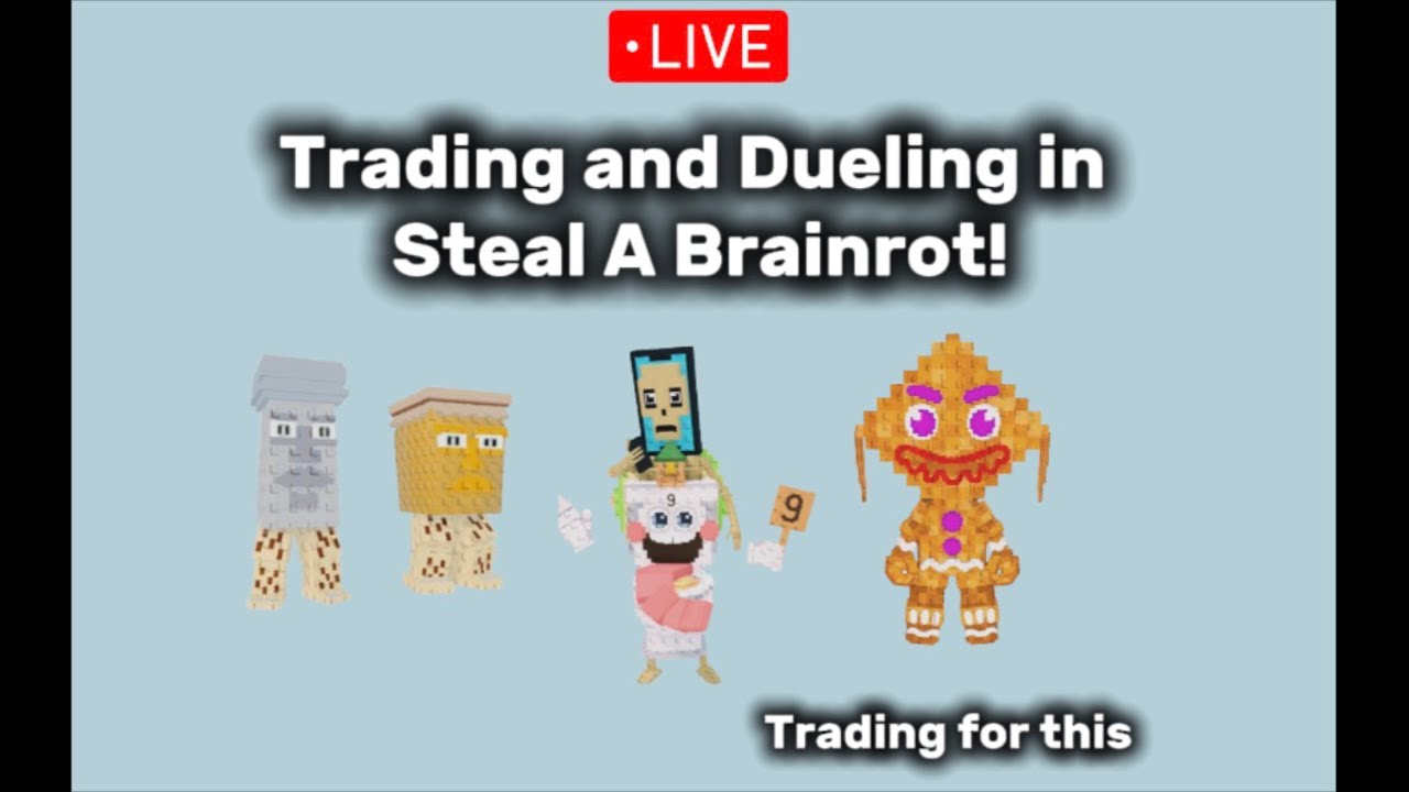 Trading and Dueling in SAB with SUBS #stealabrainrot #roblox