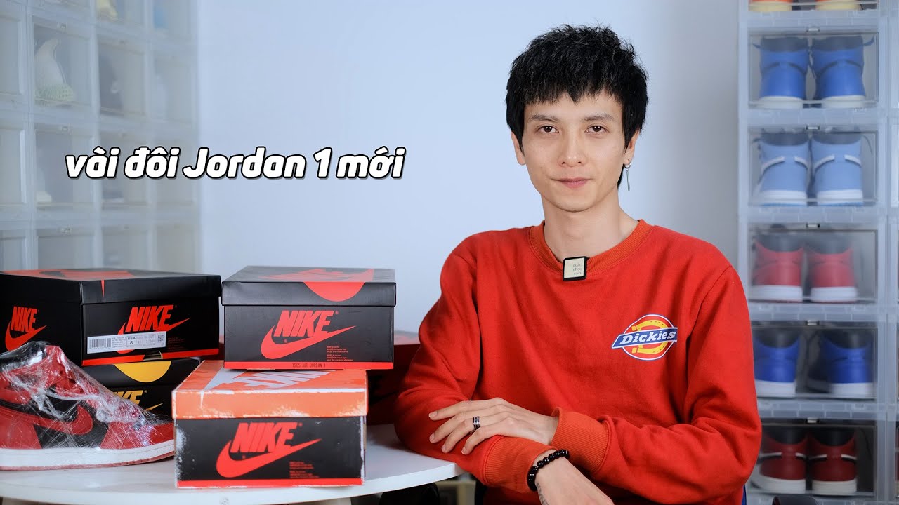 Mở hộp v&agrave;i đ&ocirc;i Jordan 1 mới đầu năm 24 : chicago, panda,...