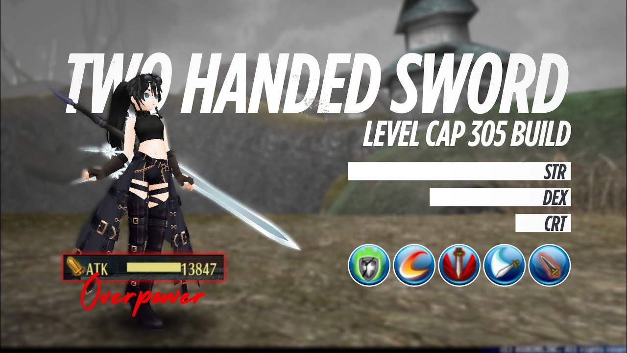 THS BUILD LV CAP 305 STR DEX CRT | Toram Online [トーラム 両手剣 SDC]
