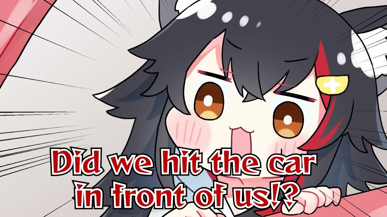 Driving by car navigation from Horomen 【Animated Hololive/ Eng sub】【Omaru Poruka】