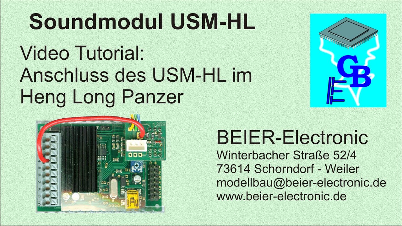 Soundmodul USM-HL Tutorial