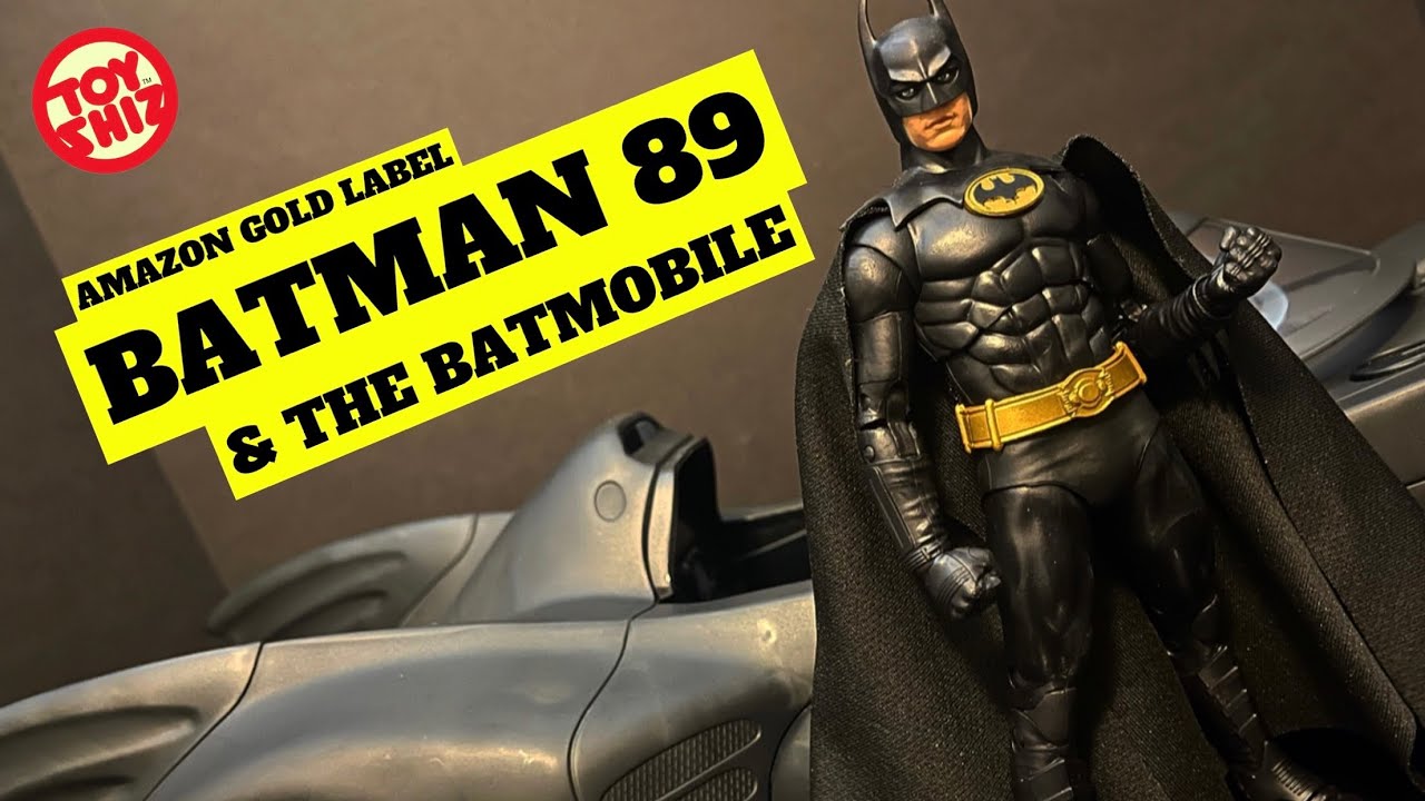 Бэтмен 89 и Бэтмобиль 2023 года | Эксклюзив Amazon Gold Label | Игрушки McFarlane