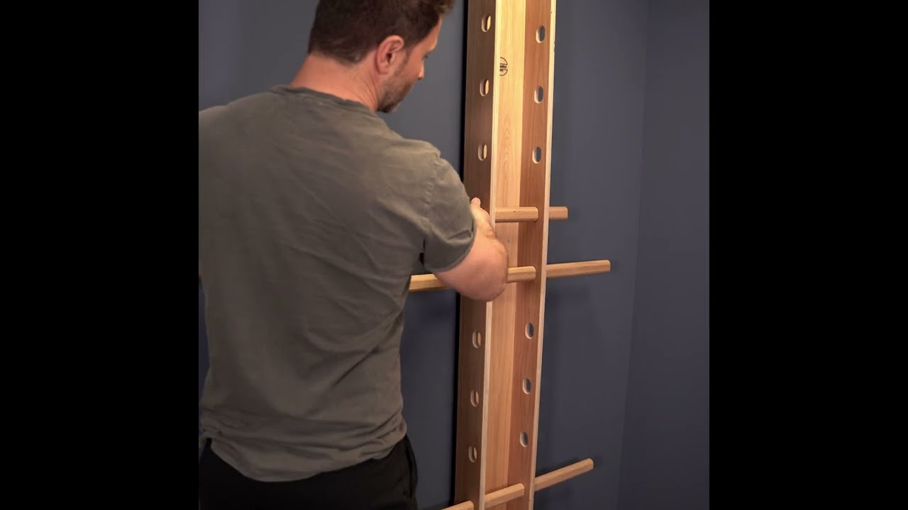 HEIMHOLZ by Siehr | Die platzsparende HOLZMAX Sprossenwand