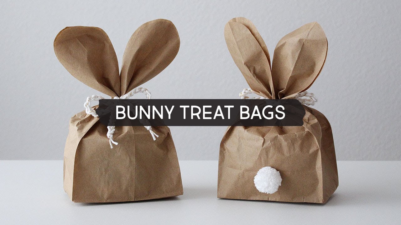 Making Bunny Treat Bags