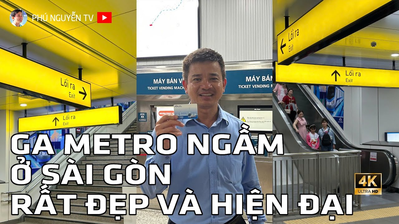 Ga metro ngầm ở Sài Gòn rất đẹp và hiện đại