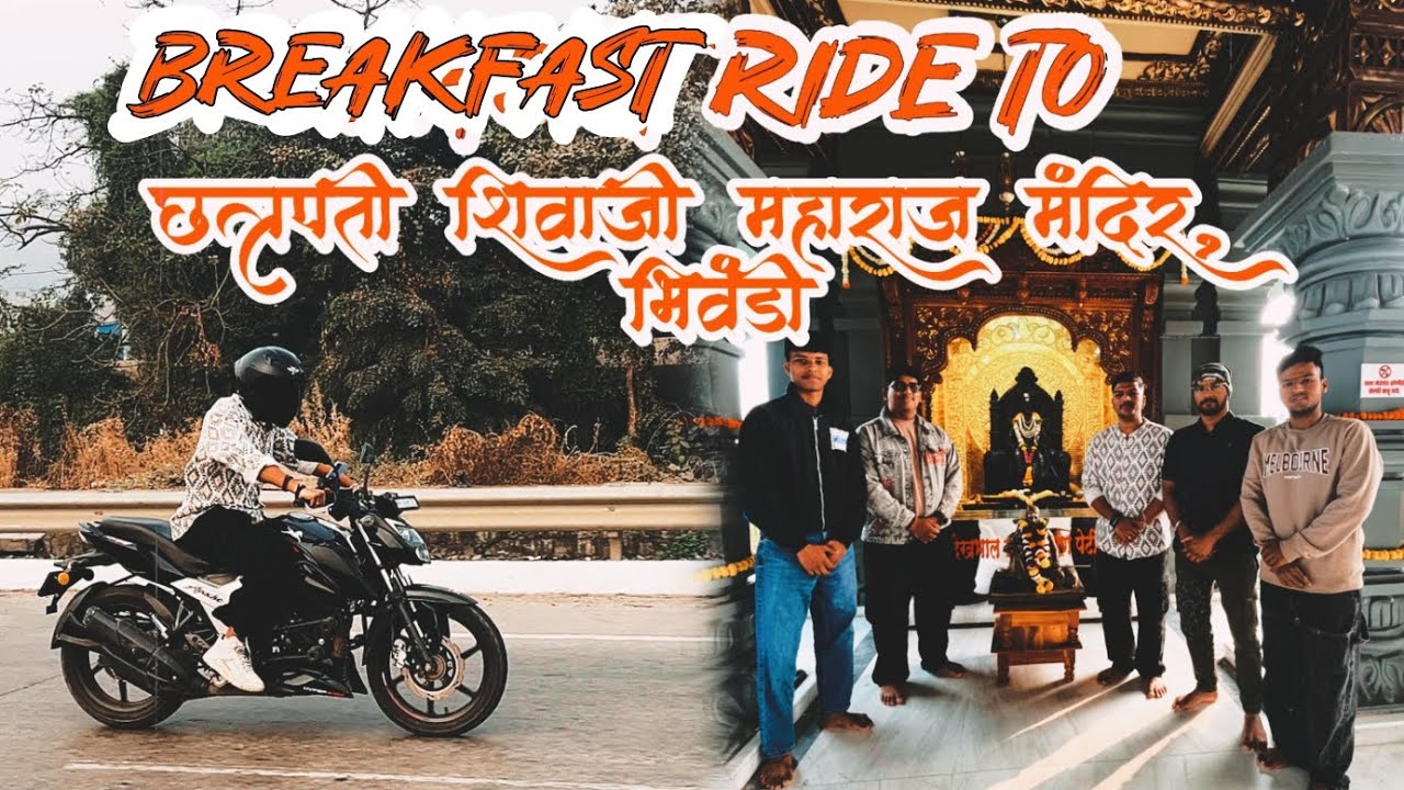 Breakfast Ride to Chatrapati Shivaji Maharaj Mandir🚩 - #Vlog 3