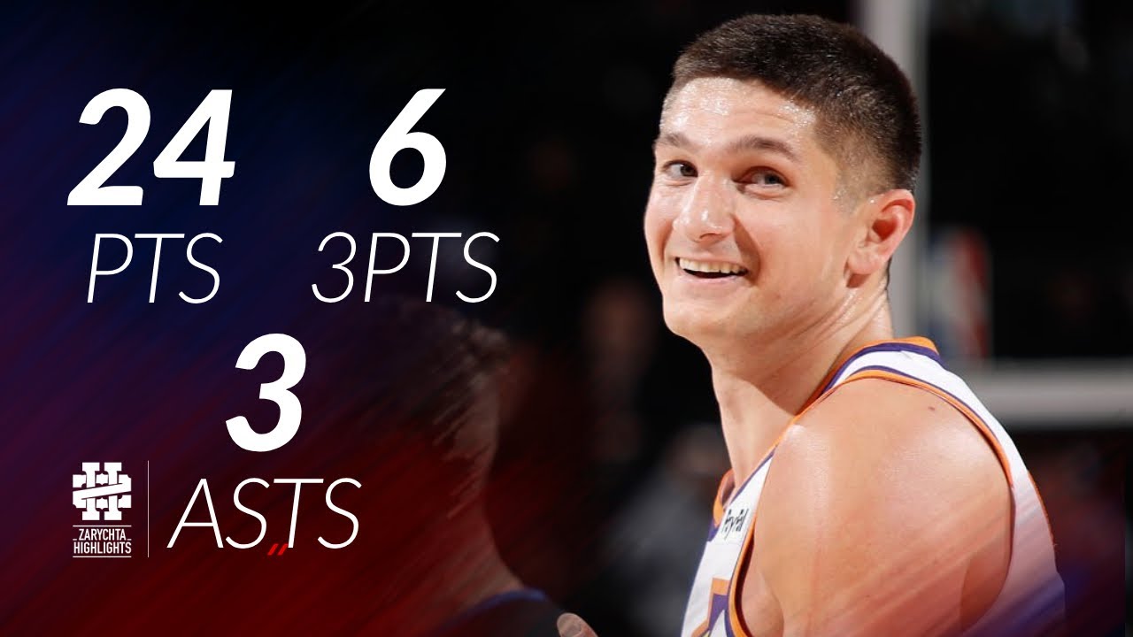 Grayson Allen 24 pts 6 threes 3 asts vs Blazers 25/26 season