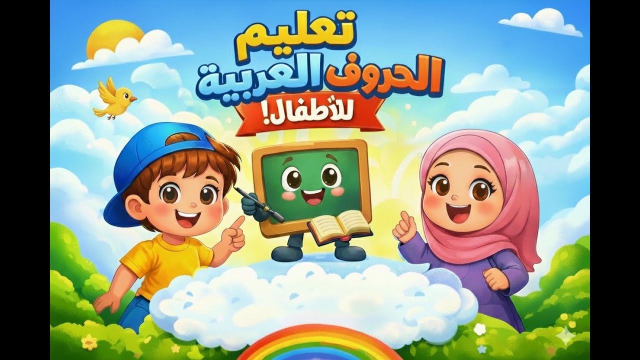 تعليم حروف الأبجدية العربية للأطفال | تعلّم الحروف بسهولة