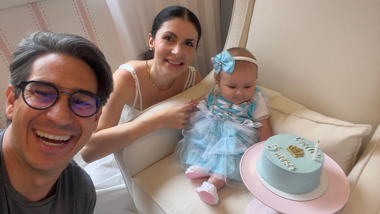 Cecília 5 meses - Passeios e comemorações com a família. 🩵