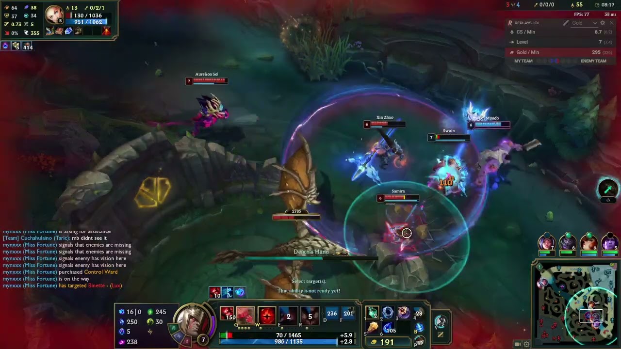 Swain Game 339 (Loss vs Aurelion Sol, Struggle)