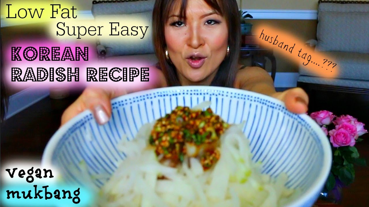 Low-Fat KOREAN RADISH RICE • Mukbang & Recipe