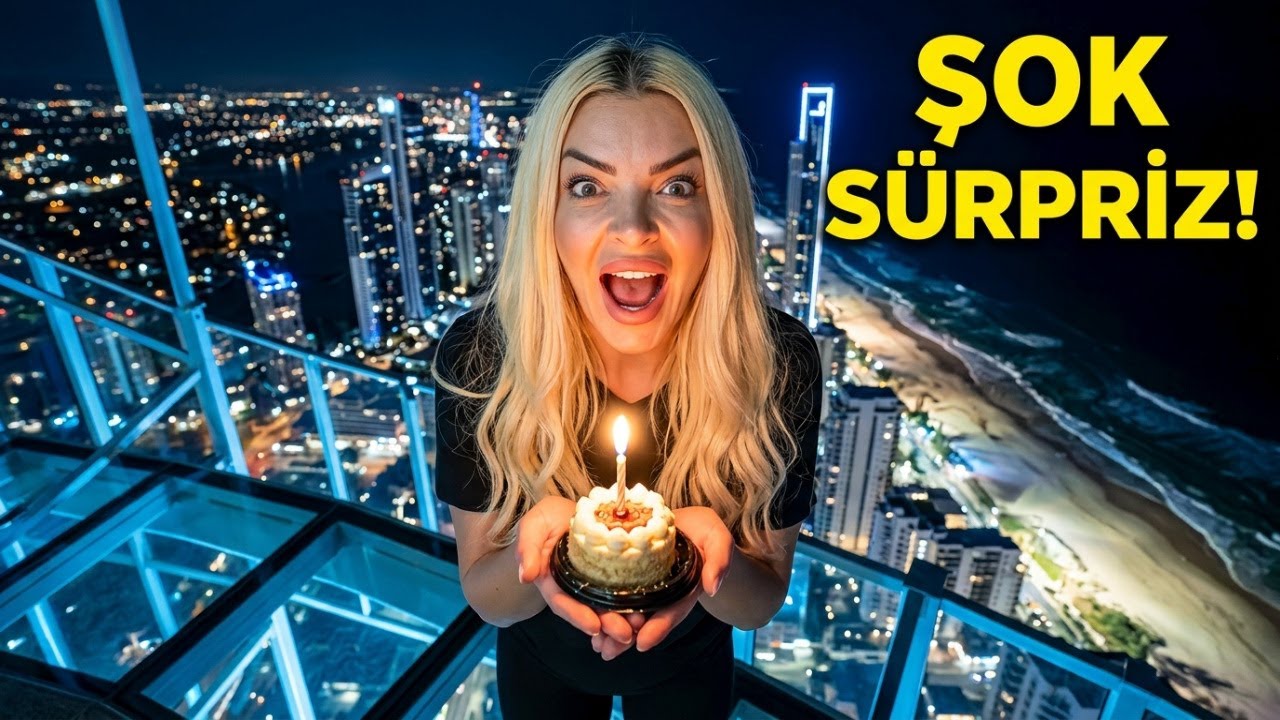 Doğum Günü Sürprizi Vlog! 🎂 Gece Pazarı ve 280 Metre Yüksekteyiz!