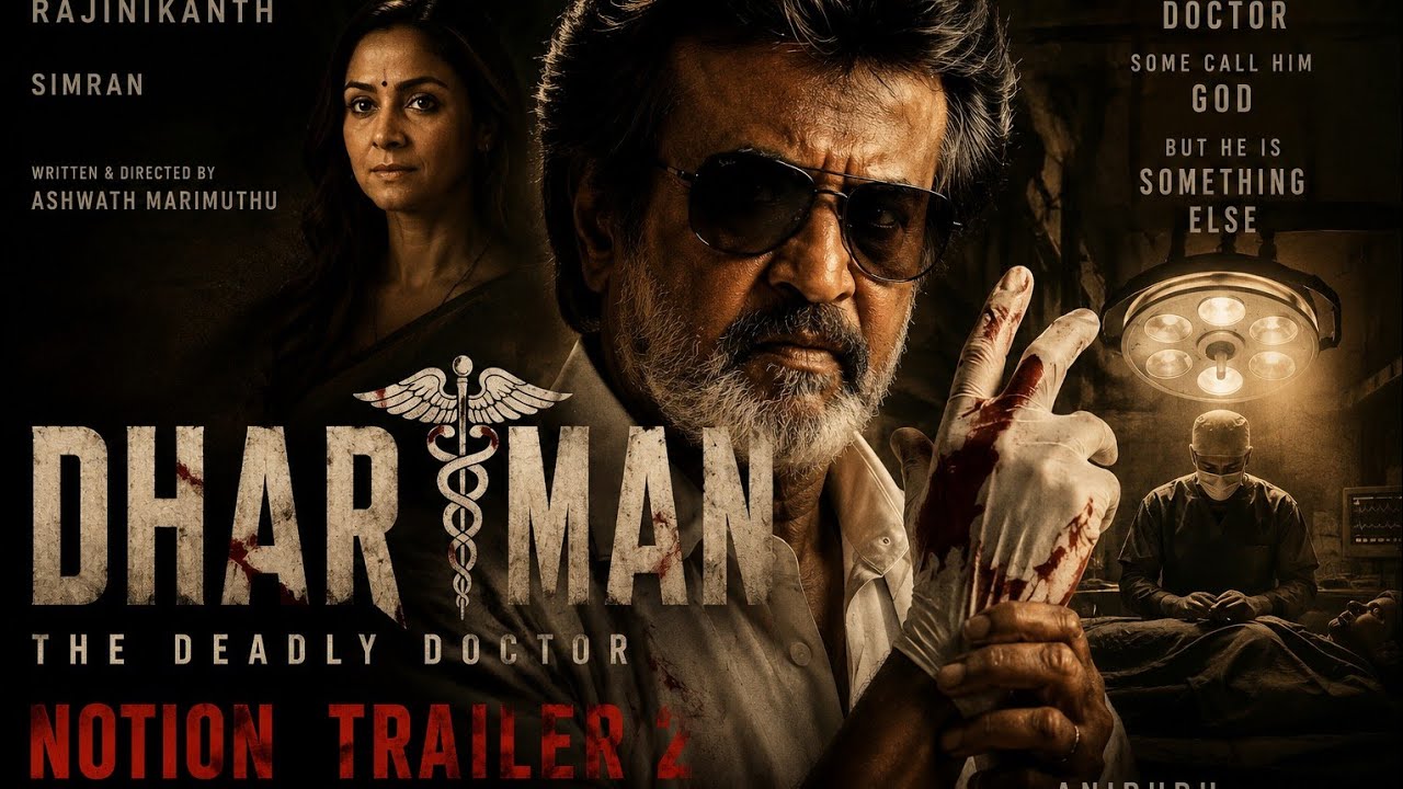 Dharman: The Deadly Doctor - Notion Trailer 2| Rajinikanth |Simran |Ashwath Marimuthu |Anirudh