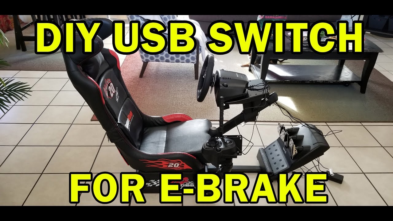 E-Brake switch for racing wheel using USB Keyboard